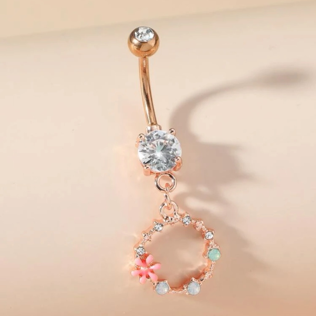 Rhinestone Bellybutton Ring